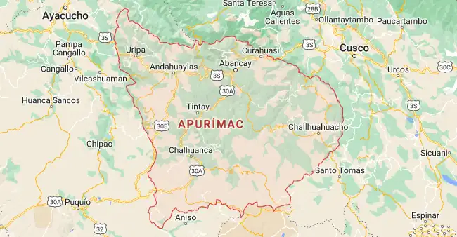 Mapa de Apurímac 1