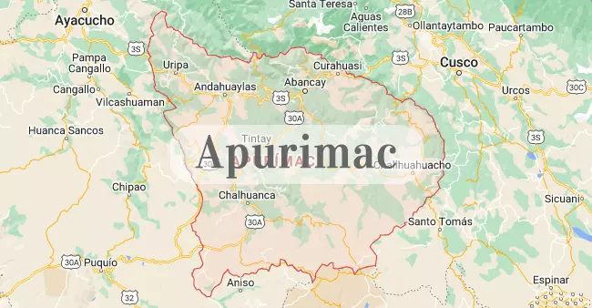 Mapa de Apurímac Destacado