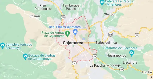 Mapa de Cajamarca 1