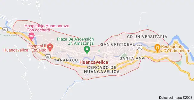 Mapa de Huancavelica 1
