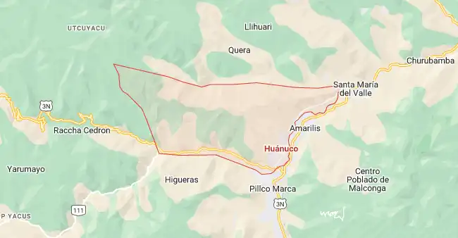Mapa de Huanuco 1