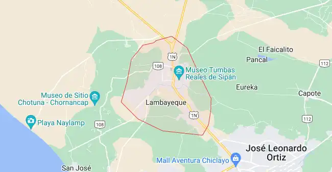 Mapa de Lambayeque 1